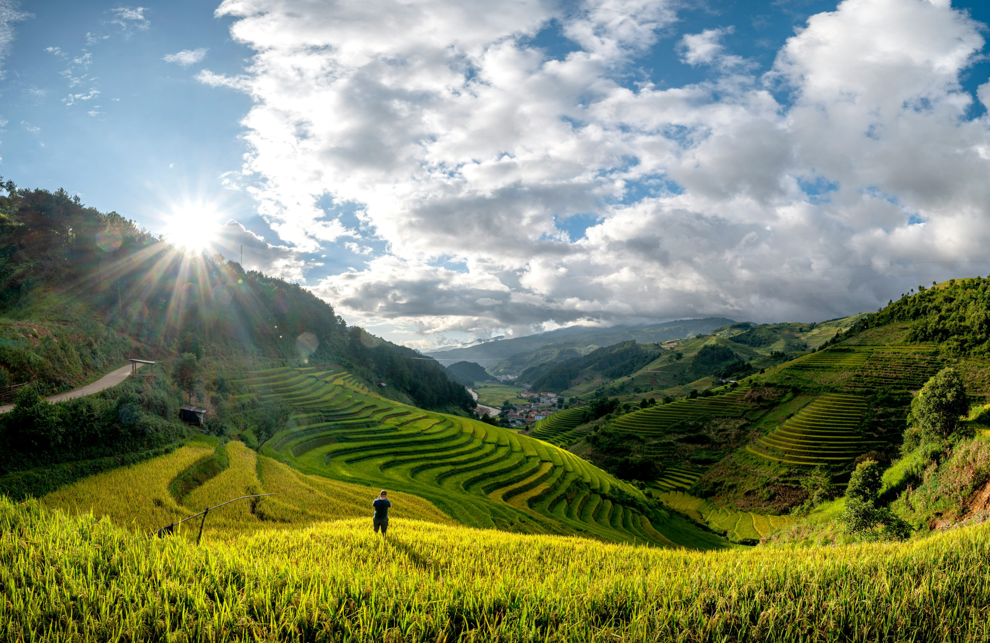 Rijstvelden van Mu Cang Chai, in het noorden van Vietnam