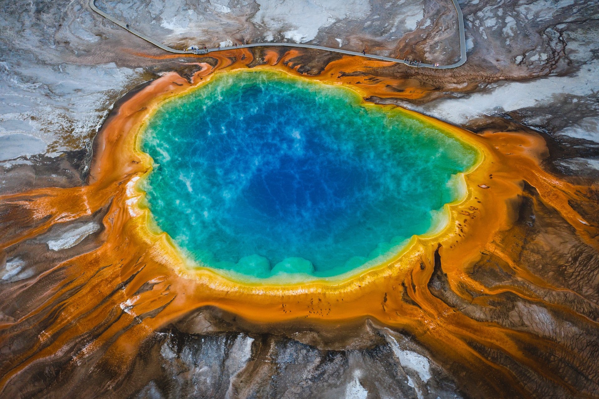 Yellowstone vanuit de lucht