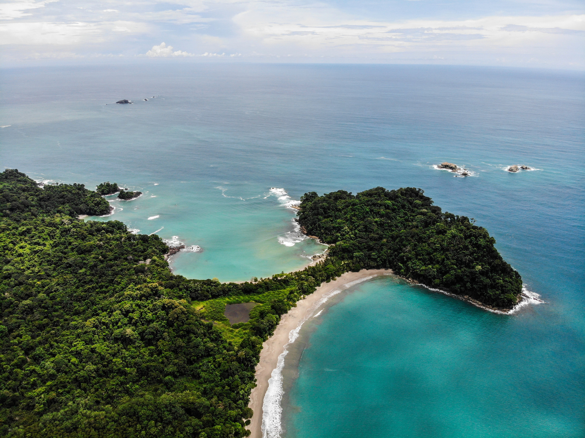 Kustlijn van het Manuel Antonio National Park