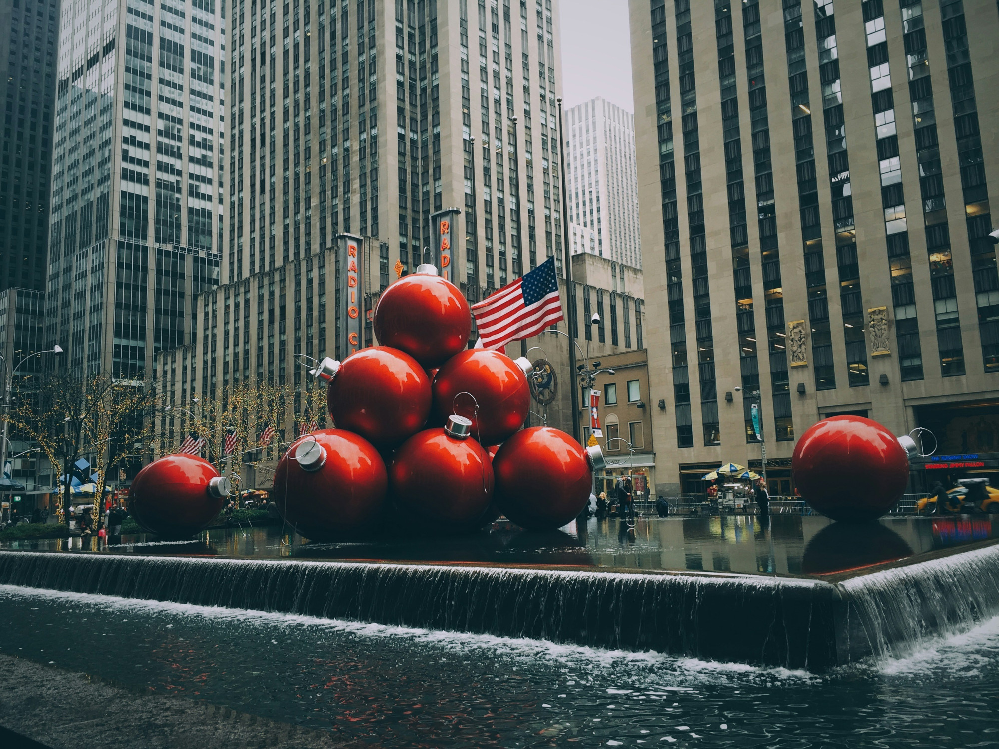 Kerstversiering in New York