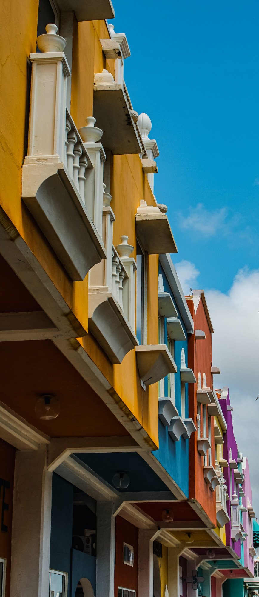 Gekleurde huisjes Curaçao