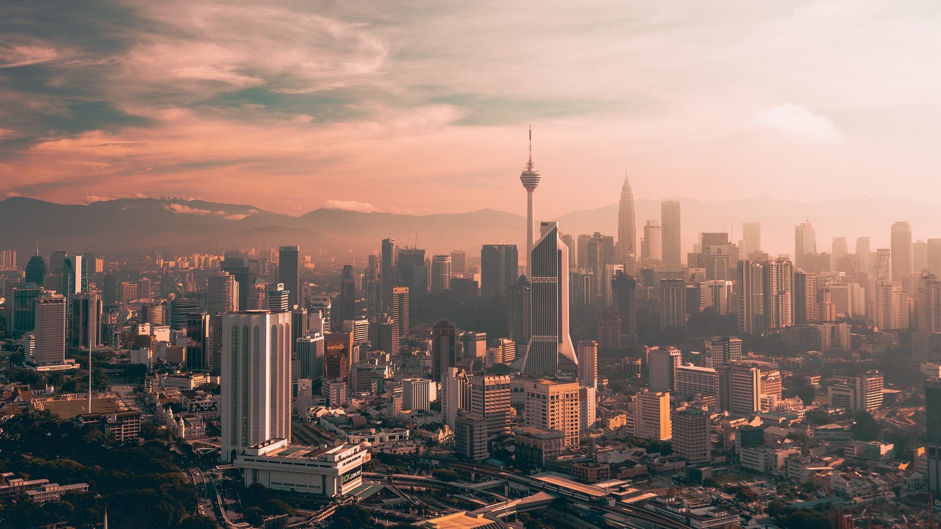 Kuala Lumpur skyline Maleisië