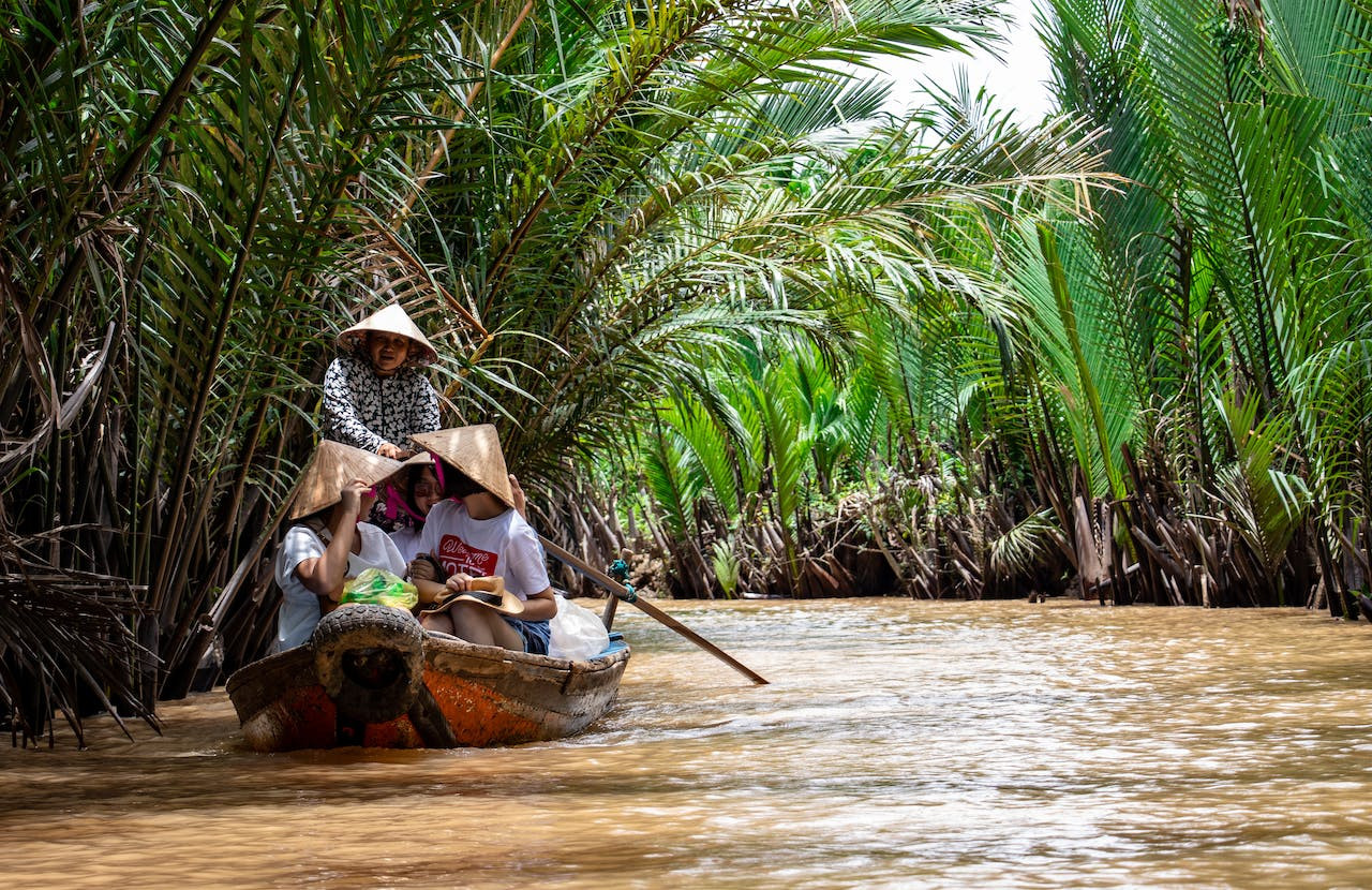 Varen door de Mekong Delta