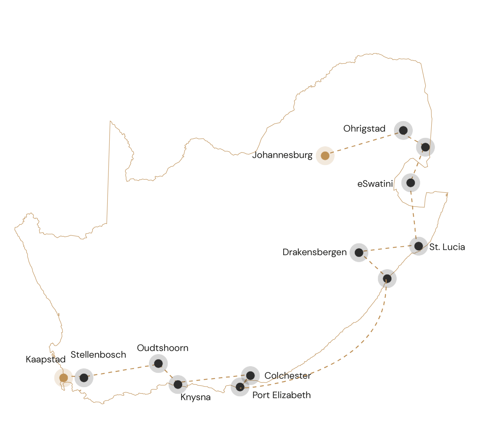 Beleef de highlights van zuid-afrika