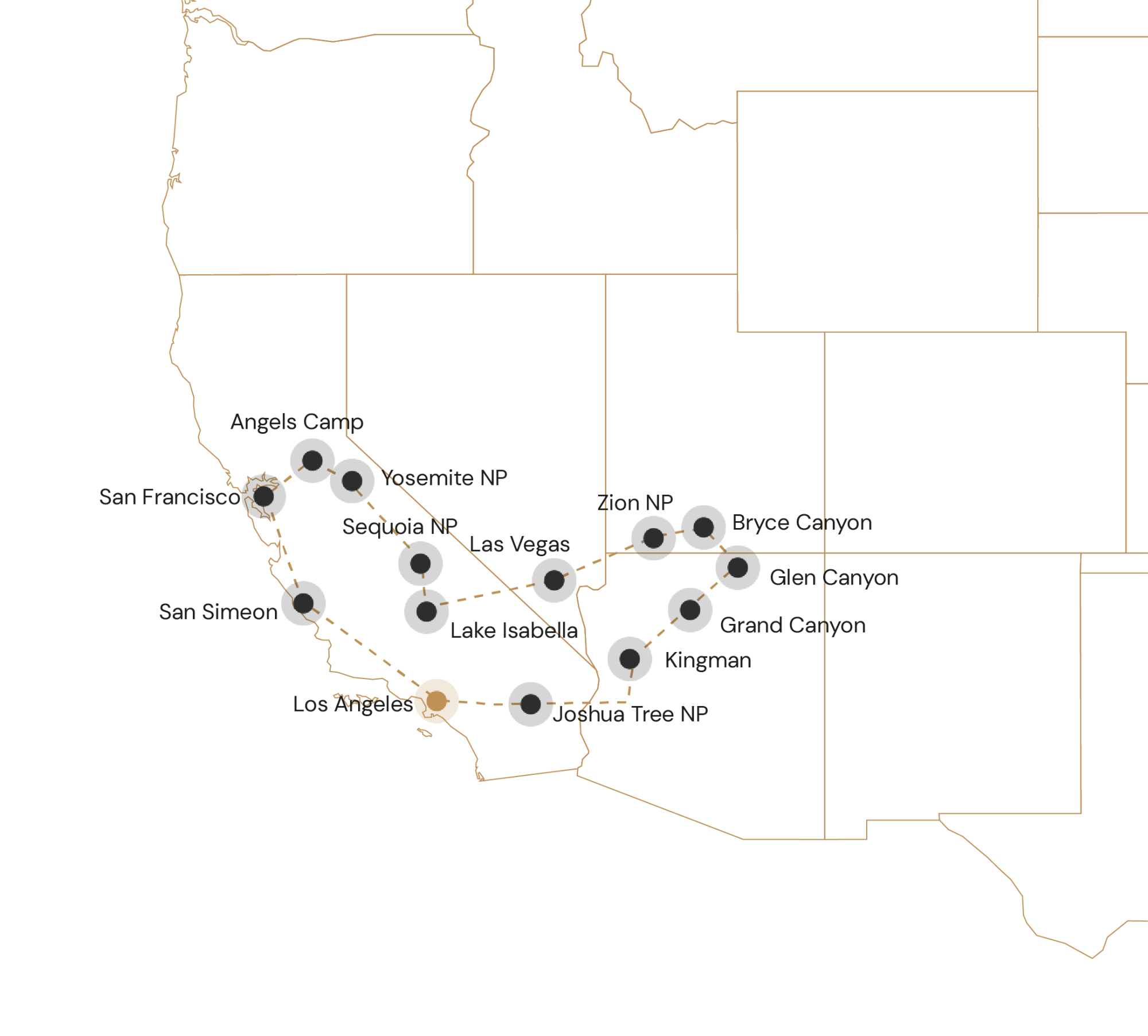 Route Camperrondreis Ontdek Zuid-West Amerika