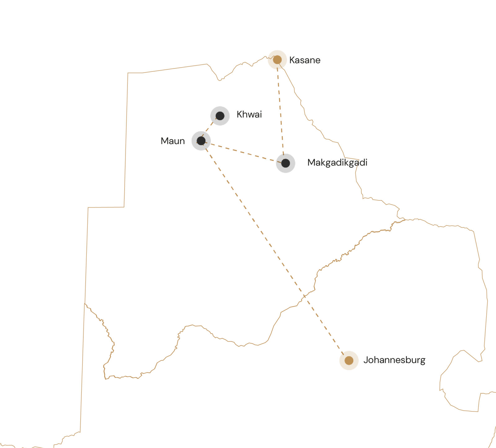 Kaartje Op safari in Botswana