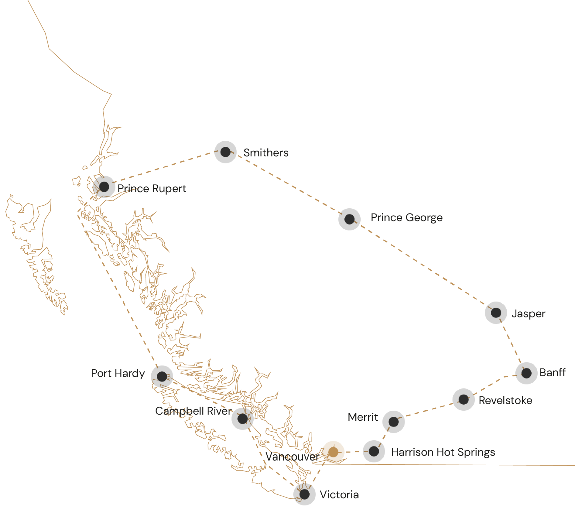 Kaartje Beleef West-Canada
