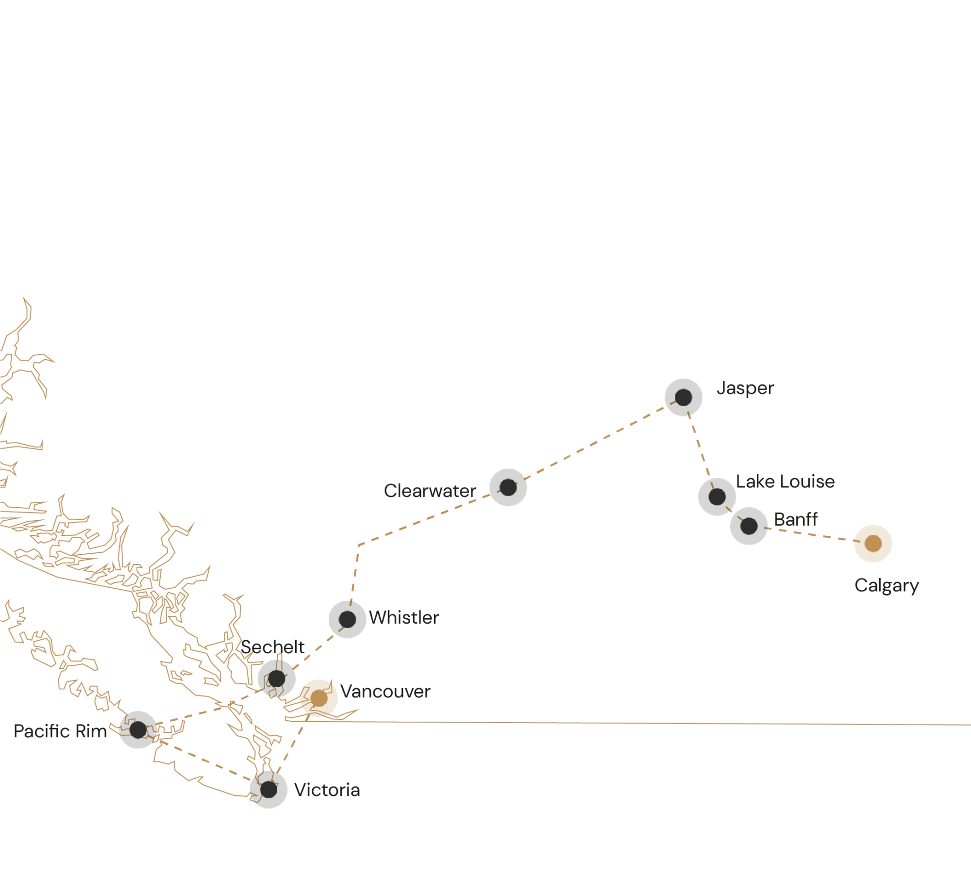 Kaartje Compleet West-Canada