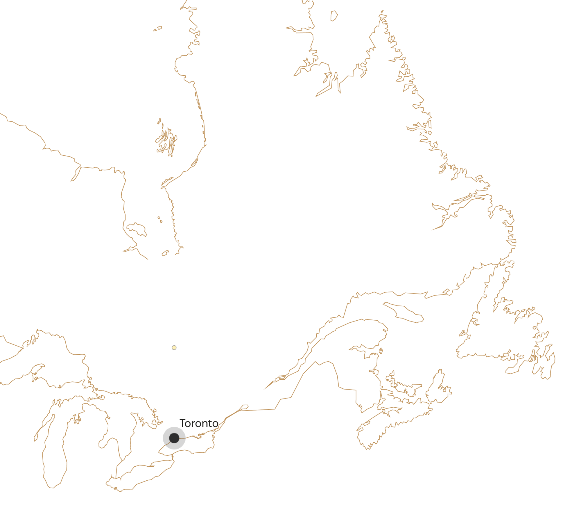 Kaartje camperreis vanuit Toronto