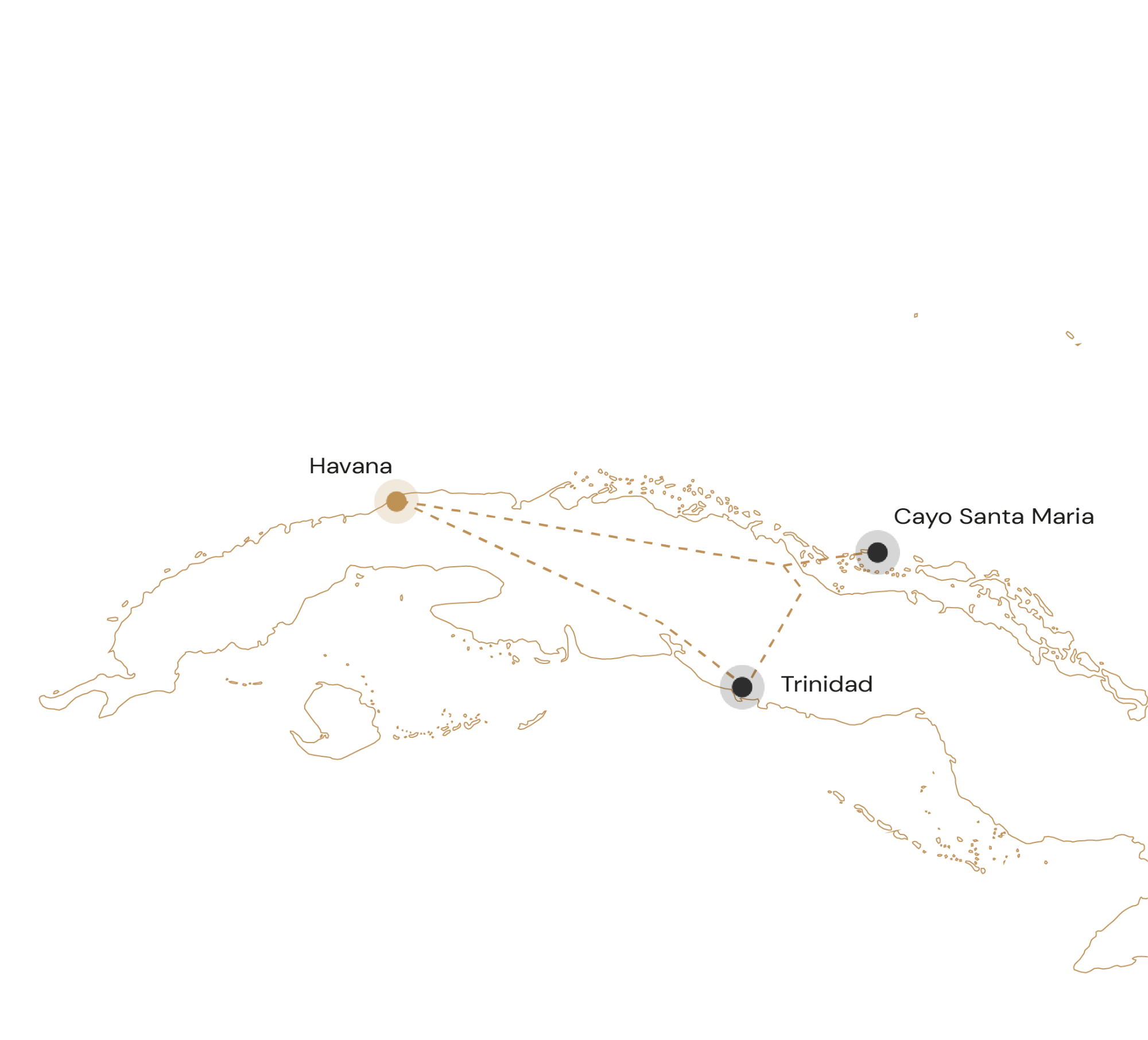 Route kleurrijk Cuba