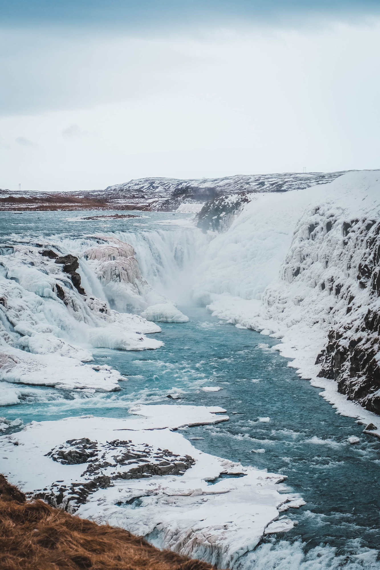 gullfoss waterval ijsland