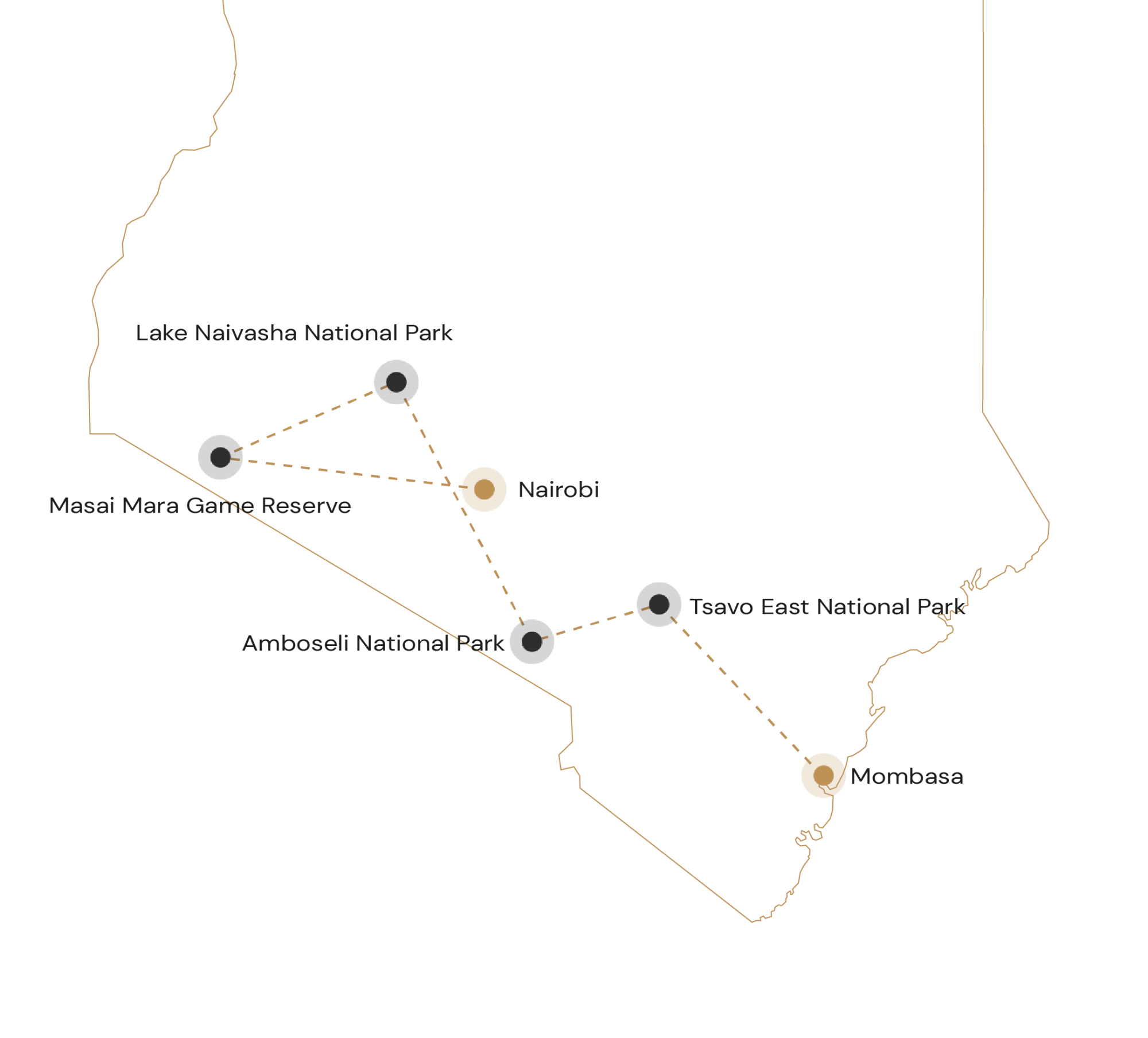 Kaartje - Op safari in Kenia