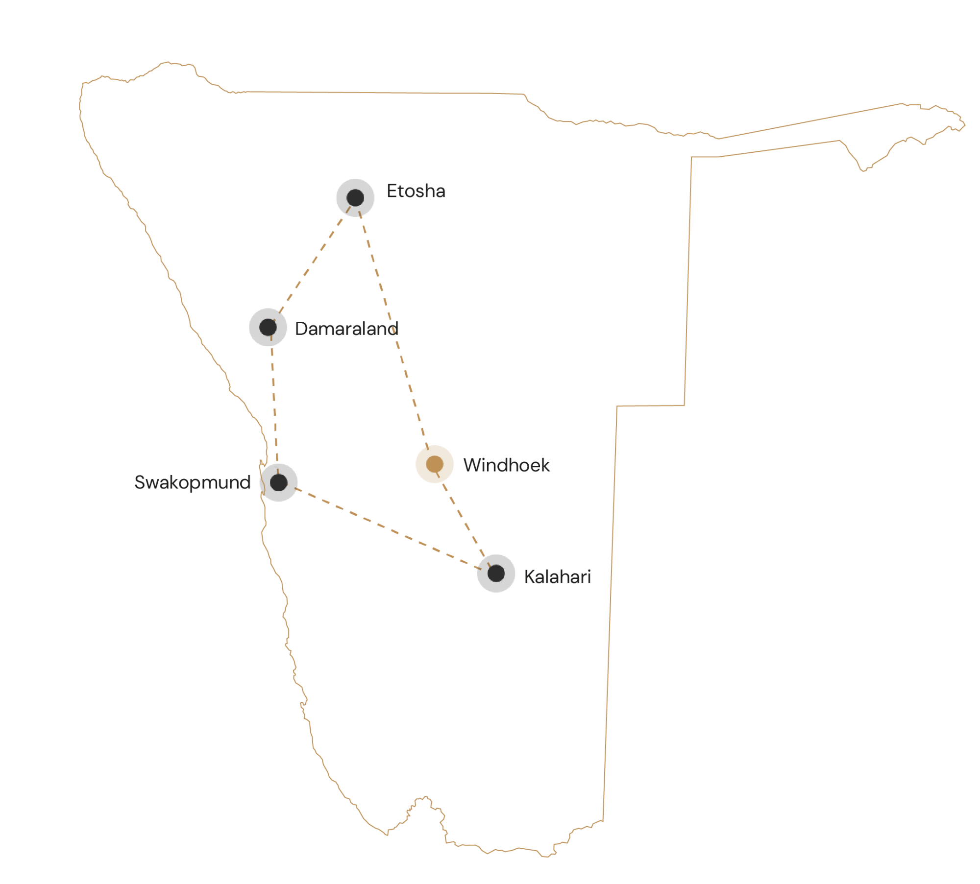 Kaartje Spectaculair Namibië