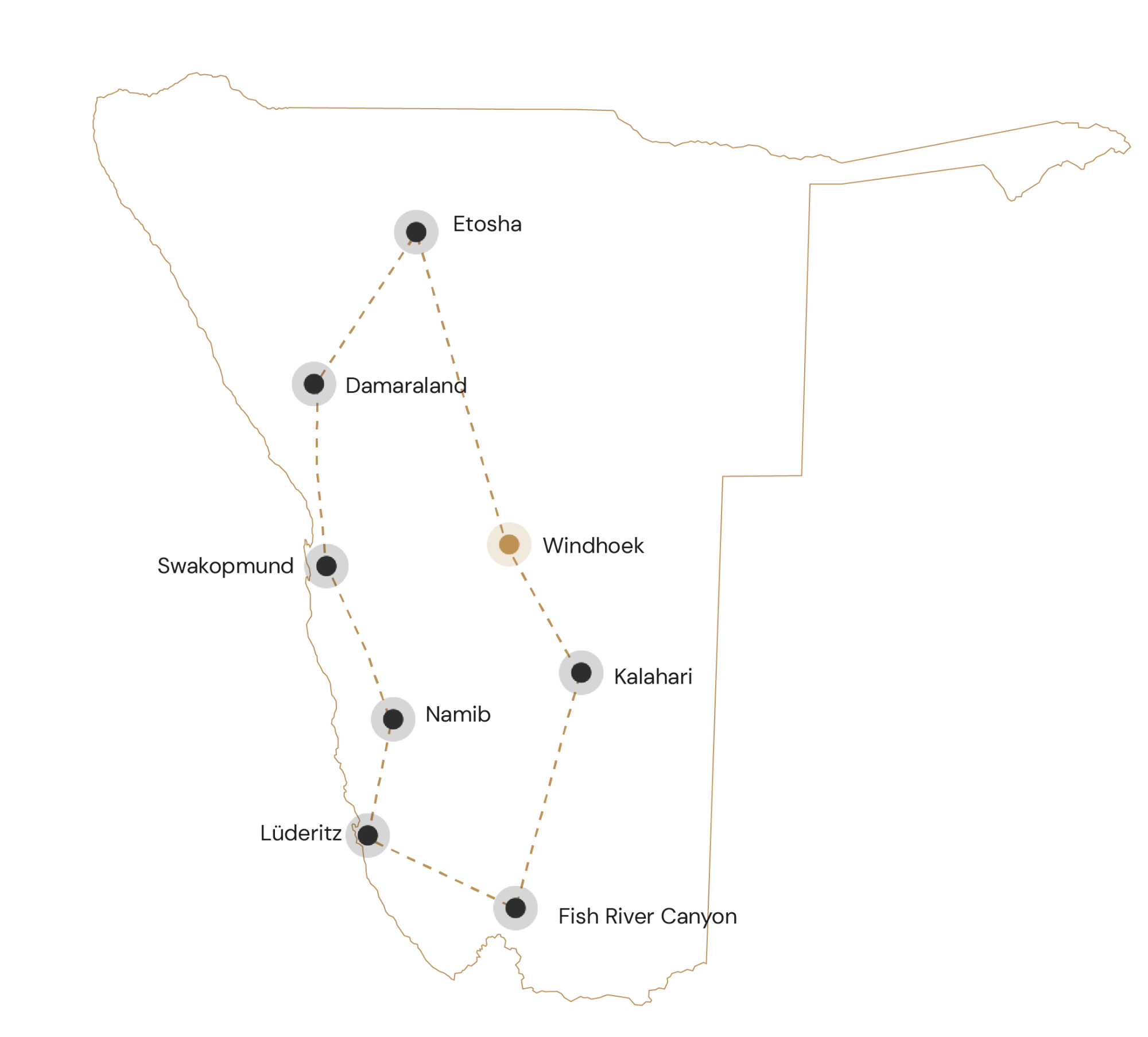 Kaartje Ontdek Namibië
