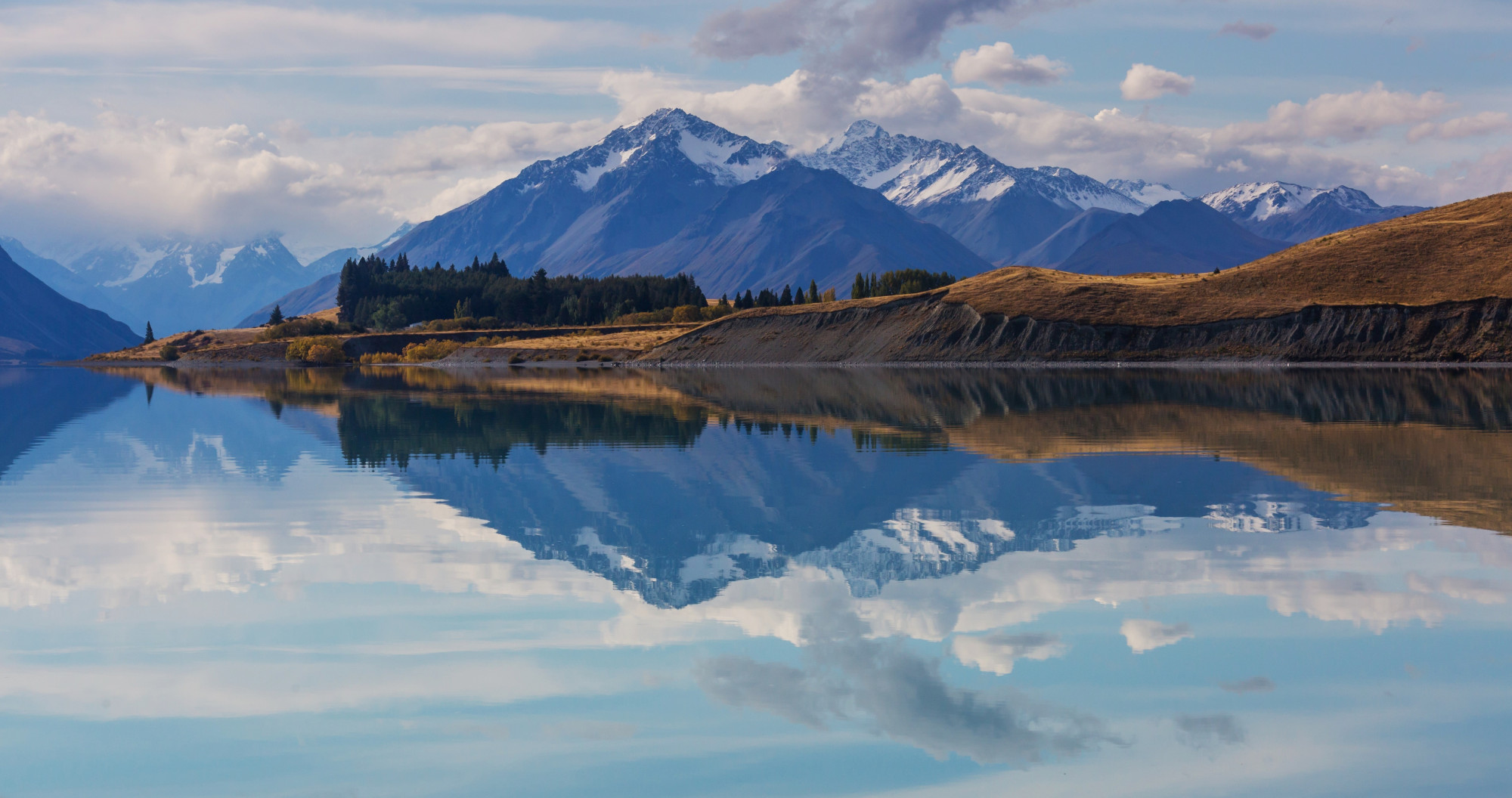Nieuw Zeeland bergen meer bomen
