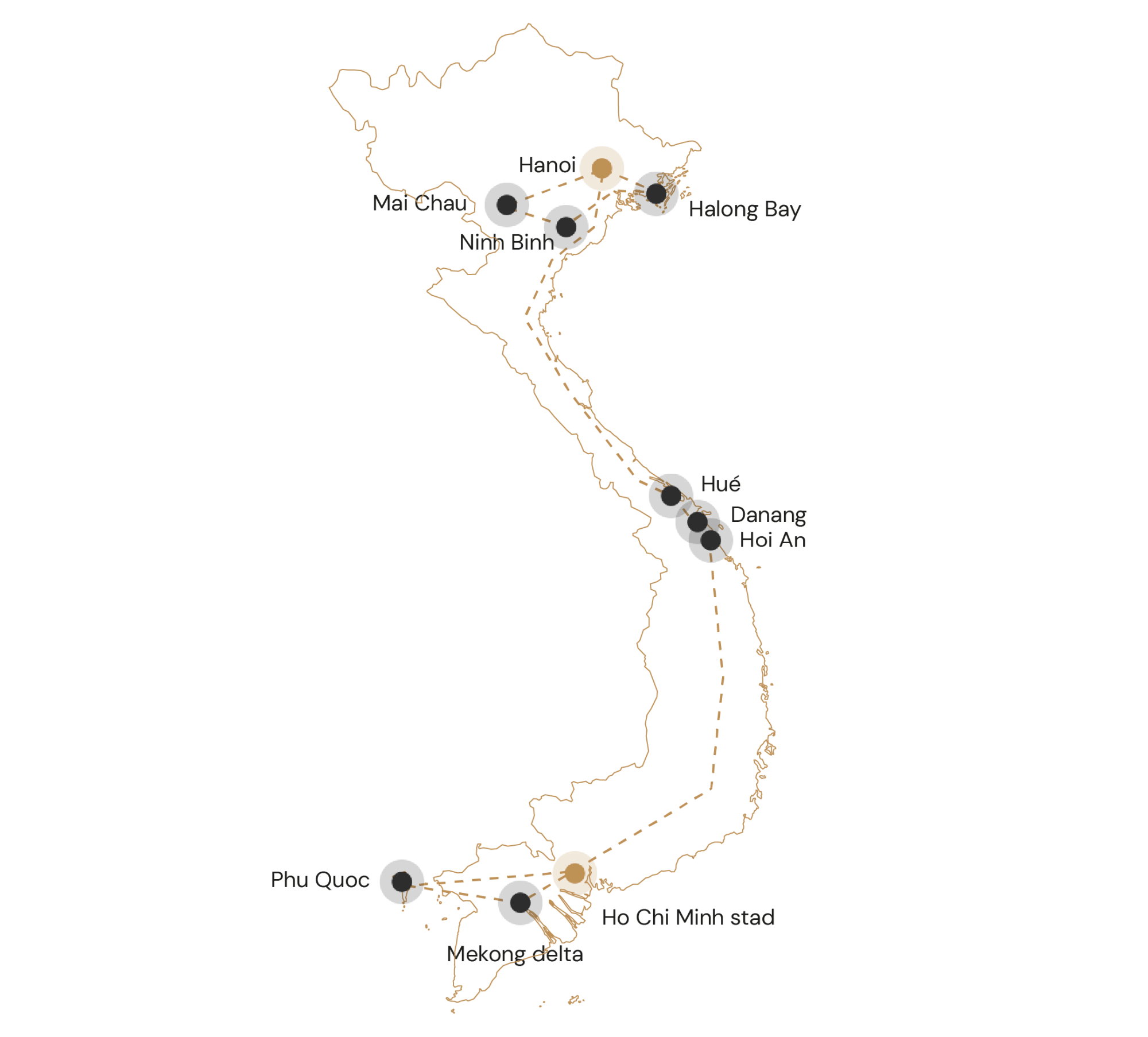 Kaart Compleet Vietnam