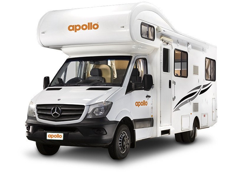 Buitenkant van Apollo AU Euro Camper