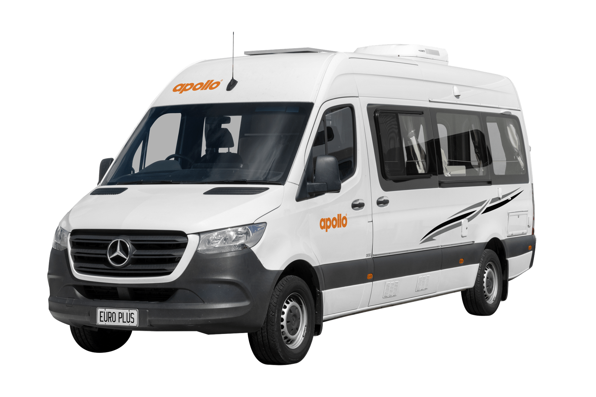 Buitenkant van Apollo AU Euro Plus camper