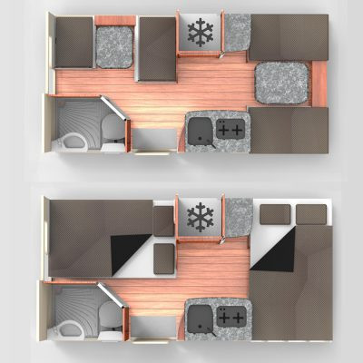 Bobo NA Discoverer 4 plattegrond dag en nacht