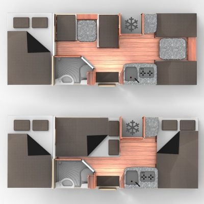 Bobo NA Discoverer 6 plattegrond dag en nacht