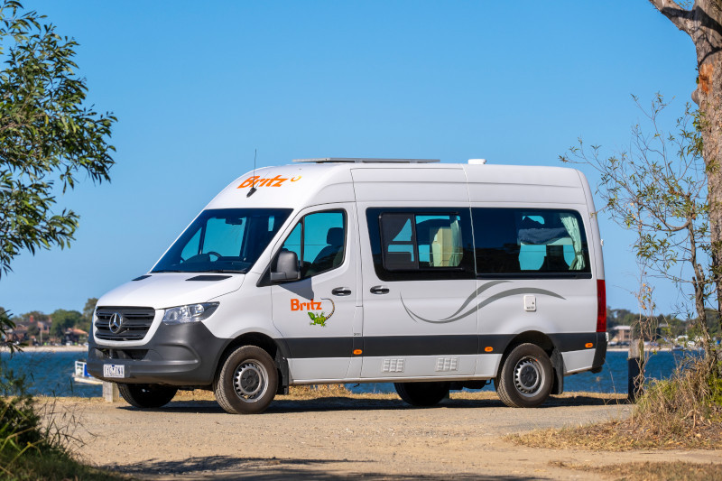 Britz AU Voyager camper in landschap