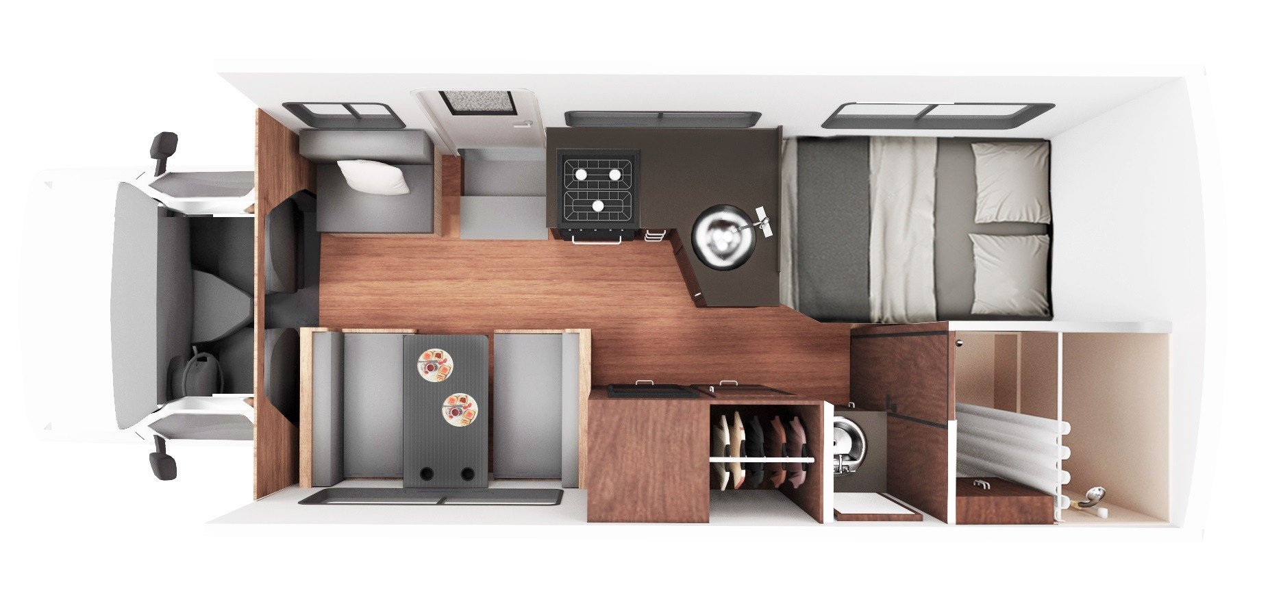plattegrond  Cruise America C25 - Standard Motorhome