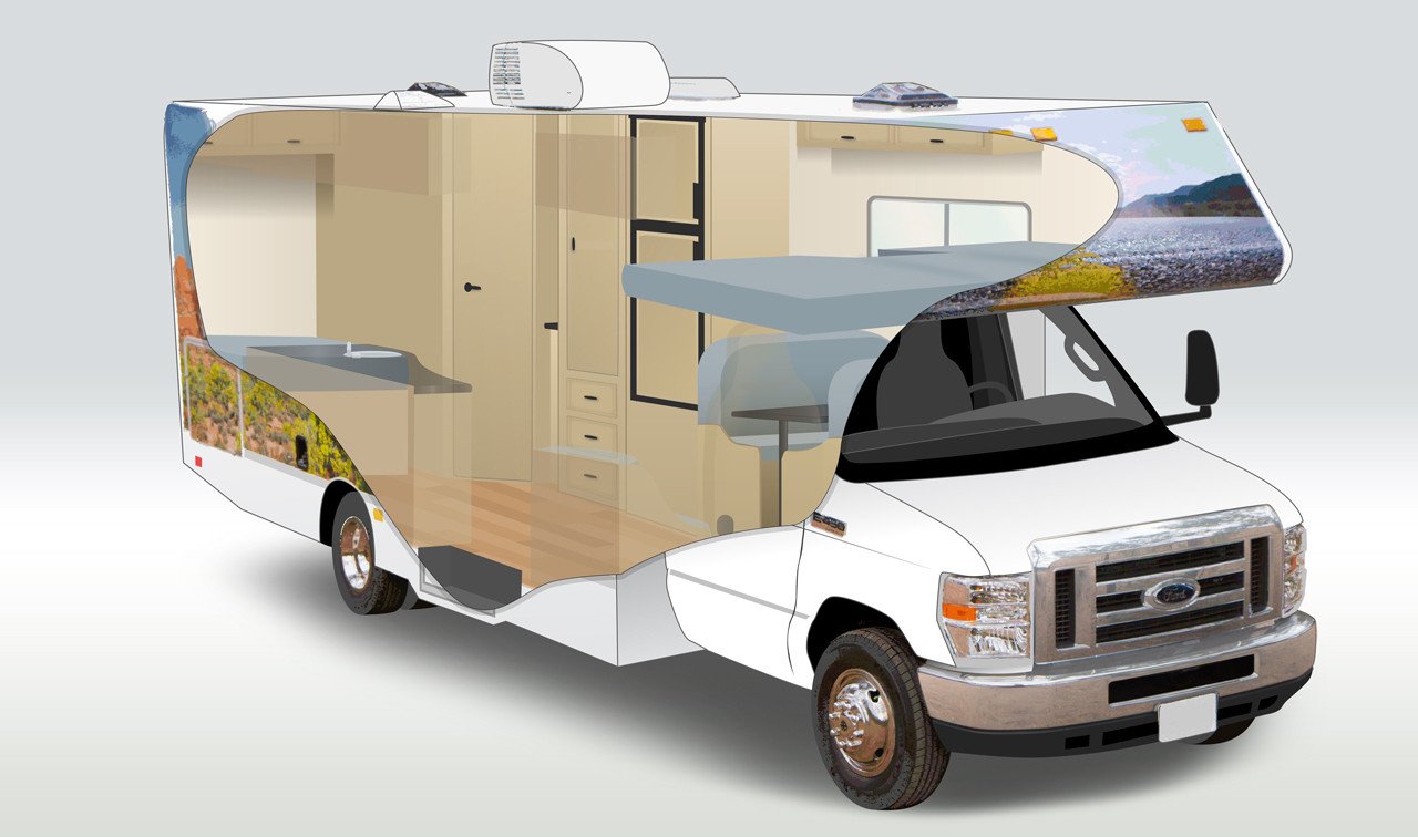 Camper  Cruise America C25 - Standard Motorhome binnenkant