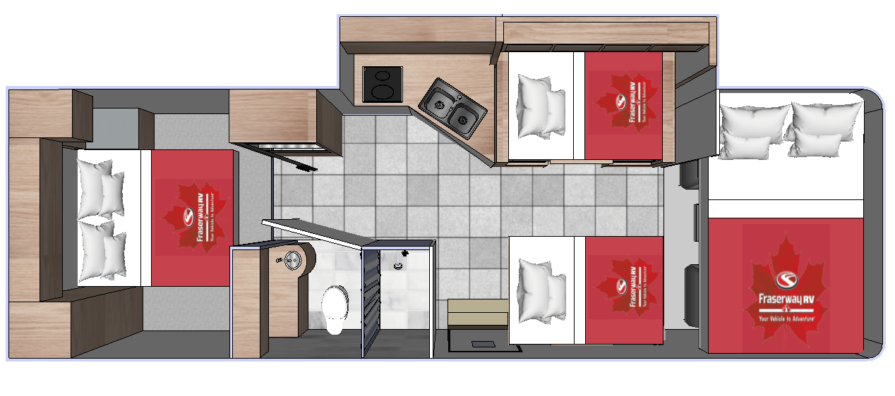 fraserway c-xlarge plattegrond nacht