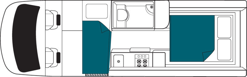 Maui AU Ultima Plus plattegrond nacht