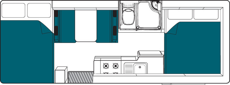 Maui NZ Beach plattegrond nacht