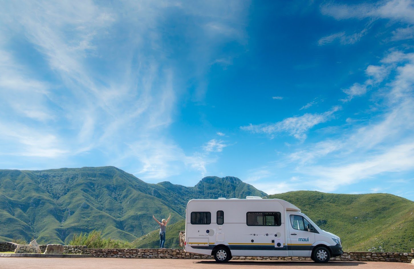 Camper Maui ZA M4BI/M4BM Iveco/Mercedes uitzicht blijdschap