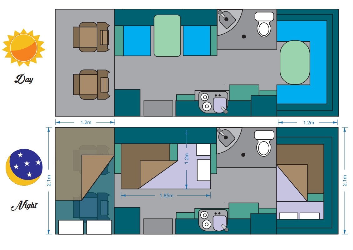 plattegrond Maui ZA M6BI/M6BM Iveco/Mercedes overzicht