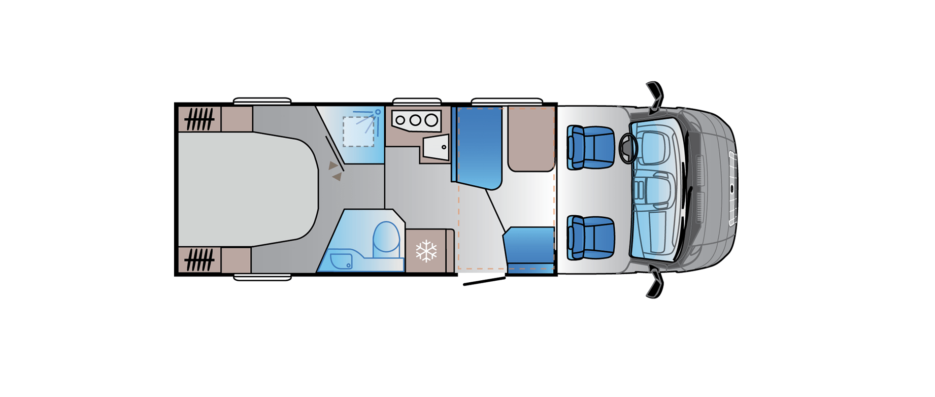 Plattegrond Touring Cars IJsland Medium